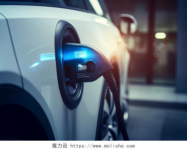 新能源电动汽车充电电源特写汽车科技汽车